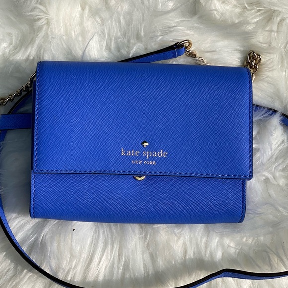 Kate spade bright blue crossbody bag with flap - Picture 4 of 4